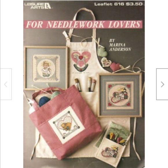 For Needlework Lovers Leisure Arts #616 Cross Stitch Pattern Book - Picture 1 of 2